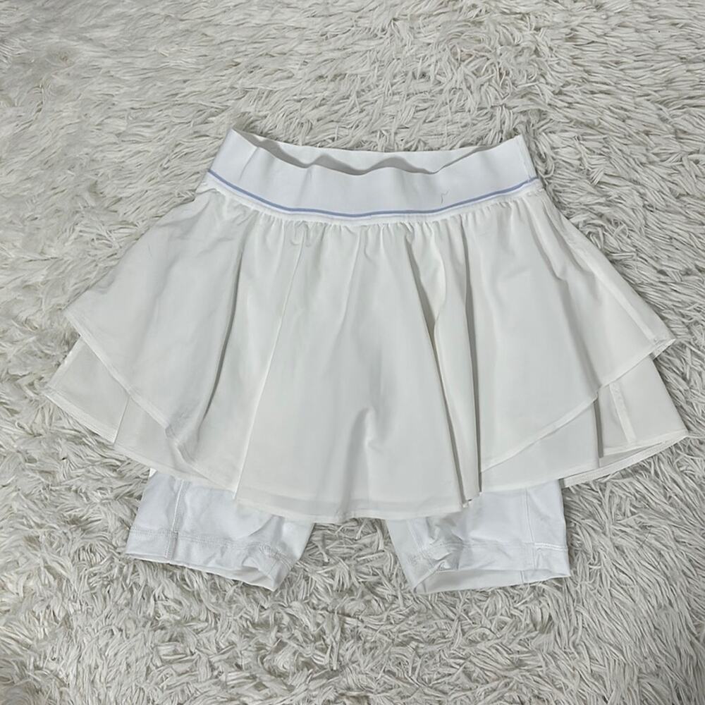 Lululemon Court Rival High-Rise Tennis Skirt White